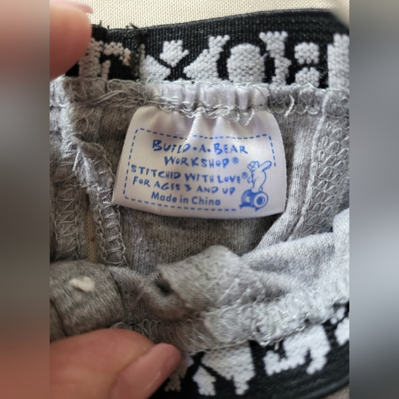 Build-a-Bear Workshop Gray bear Boxers for plush animals. Hole in back for tail. - Picture 4 of 6